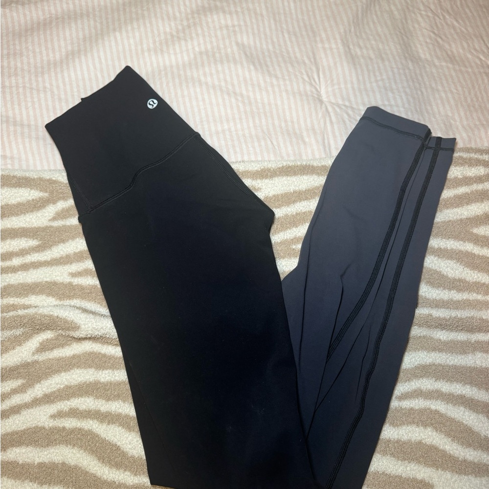 Lululemon Black and Gray Ombré Leggings